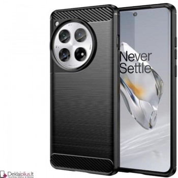Carbon guminis dėklas - juodas (Oneplus 12 5G) Carbon guminis dėklas - juodas (Oneplus 12 5G)